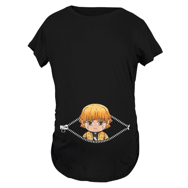 Baby Zenitsu Peeking Maternity T-Shirt Official Demon Slayer Merch