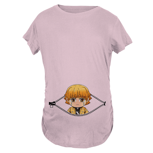 Baby Zenitsu Peeking Maternity T-Shirt Official Demon Slayer Merch