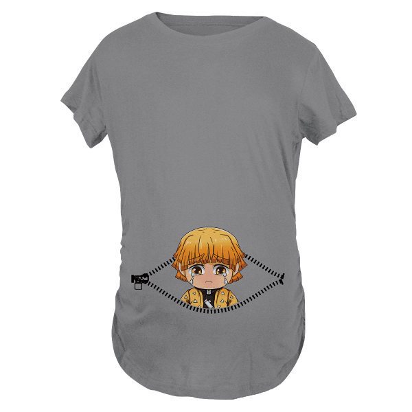 Baby Zenitsu Peeking Maternity T-Shirt Official Demon Slayer Merch