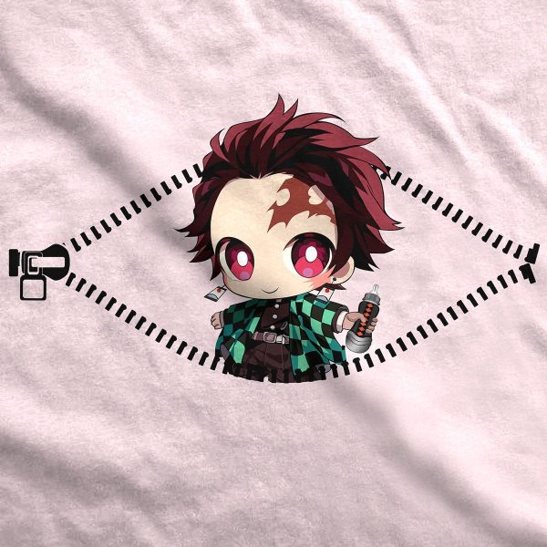 Chibi Tanjiro Peeking Maternity T-Shirt Official Demon Slayer Merch