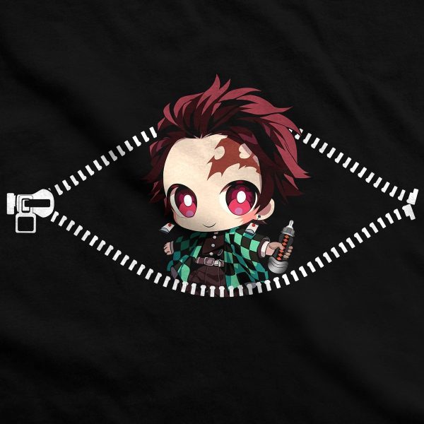 Chibi Tanjiro Peeking Maternity T-Shirt Official Demon Slayer Merch