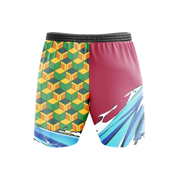 Slayer Giyu Beach Shorts Official Demon Slayer Merch