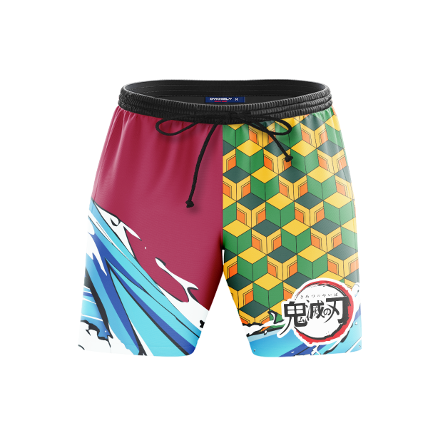 Slayer Giyu Beach Shorts Official Demon Slayer Merch