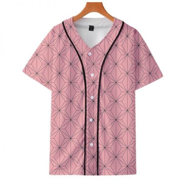 Demon Slayer Baseball Jersey  Nezuko Pattern XXS Official Demon Slayer Merch