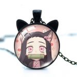 Demon Slayer Necklace  Neko Nezuko Silver Plated Official Demon Slayer Merch