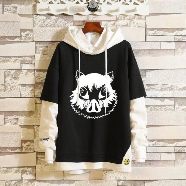 Demon Slayer Hoodie  Inosuke's Boar Head S 35-45kg Official Demon Slayer Merch