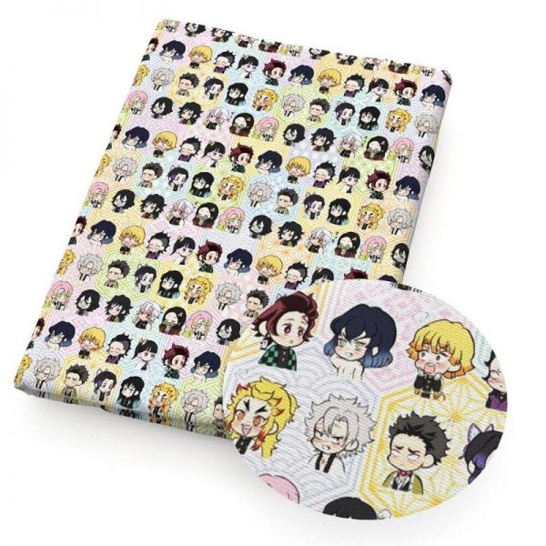 Demon Slayer Fabric  Cute Characters Default Title Official Demon Slayer Merch