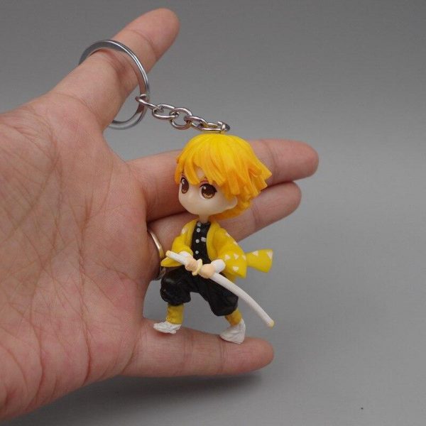 Demon Slayer Keychain  Zenitsu Agatsuma Basic Official Demon Slayer Merch