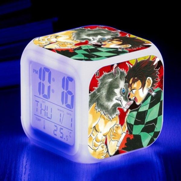 Demon Slayer Clock  Tanjiro vs Inosuke Default Title Official Demon Slayer Merch