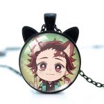 Demon Slayer Necklace  Neko Tanjiro Silver Plated Official Demon Slayer Merch