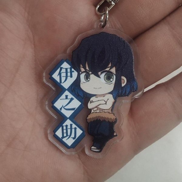 Demon Slayer Keychain  Inosuke Hashibira Without Mask Default Title Official Demon Slayer Merch