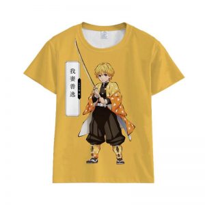 Demon Slayer T-Shirt Zenitsu Agatsuma S Official Demon Slayer Merch