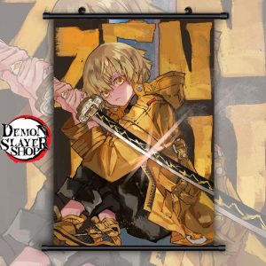 Demon Slayer Wall Scroll  Zenitsu Agatsuma 20x30cm Official Demon Slayer Merch