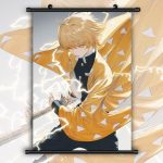 Demon Slayer Wall Scroll  Zenitsu 20x30cm Official Demon Slayer Merch