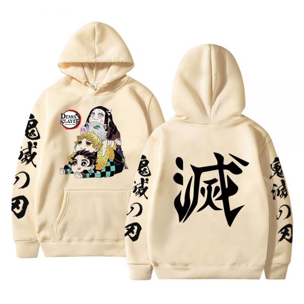 Demon Slayer Anime Hoodie Oversized long sleeve Sweatshirt Harajuku loose hoodies streetwear clothes 5 - Demon Slayer Shop