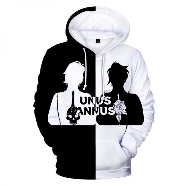 New TV Unus Annus 3D Black And White Hoodies Sweatshirts Men Women Boys Girls Streetwear Plus 5 - Demon Slayer Shop