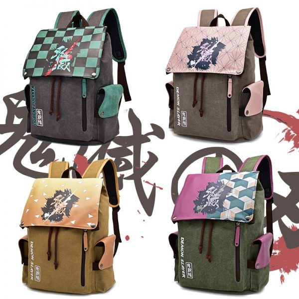 Anime Demon Slayer Kimetsu No Yaiba Backpack School Bag Kamado Nezuko School Season Cosplay Child Bag 1 - Demon Slayer Shop