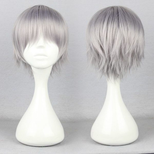 Nagisa Kaworu Hair Neon Genesis Evangelion Hair Nagisa Kaworu Cosplay Hair Gray Mens Neon Genesis Evangelion - Demon Slayer Shop