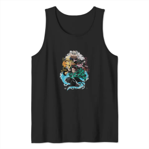 Demon Slayer Tank Tops - Classic Logo Design Tank Tops